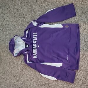 K-State Nike therma fit purple hoodie